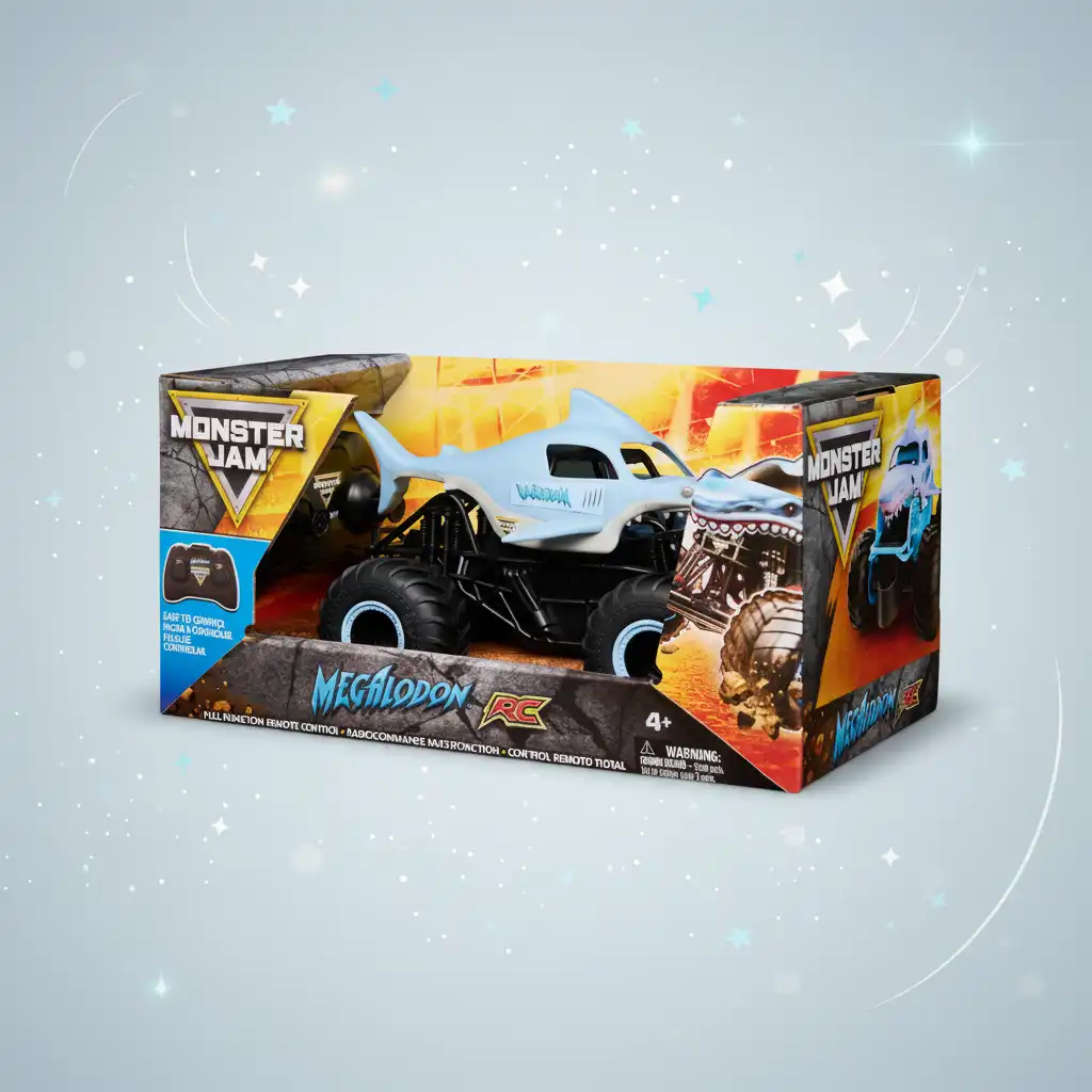 Acabamento preciso e detalhes autênticos do chassi Monster Jam.