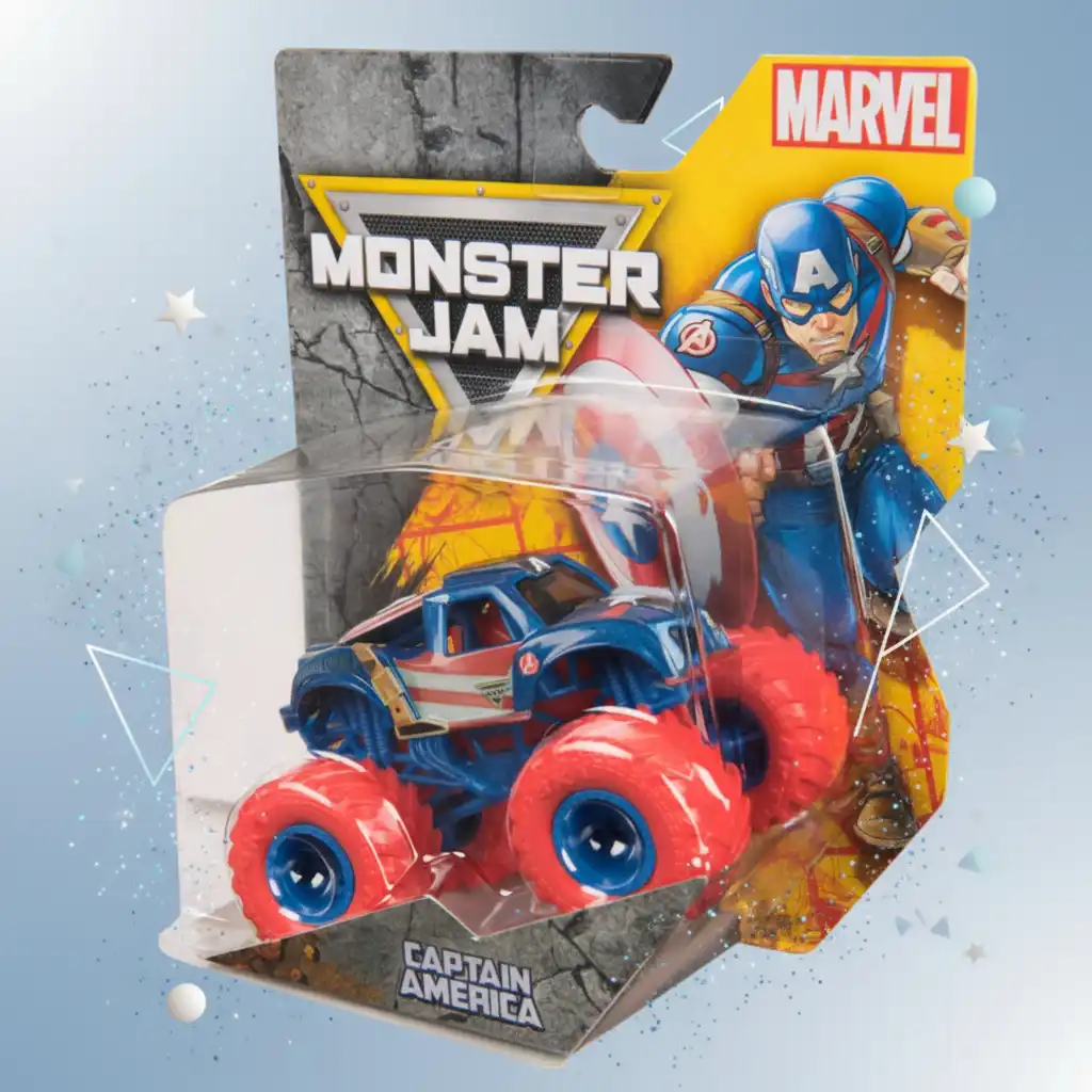 Expanda sua coleção com a união única de Marvel e Monster Jam.