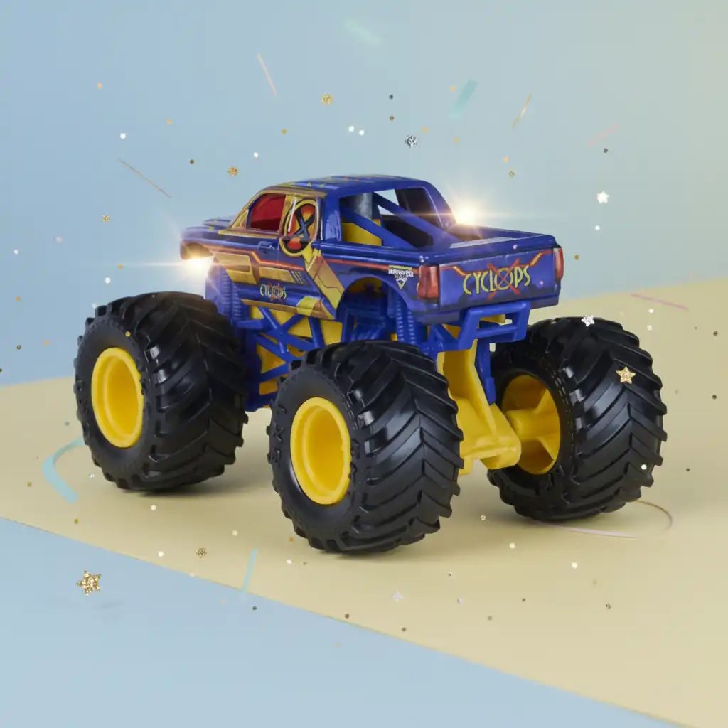 Crie seu próprio show Monster Jam cheio de manobras.