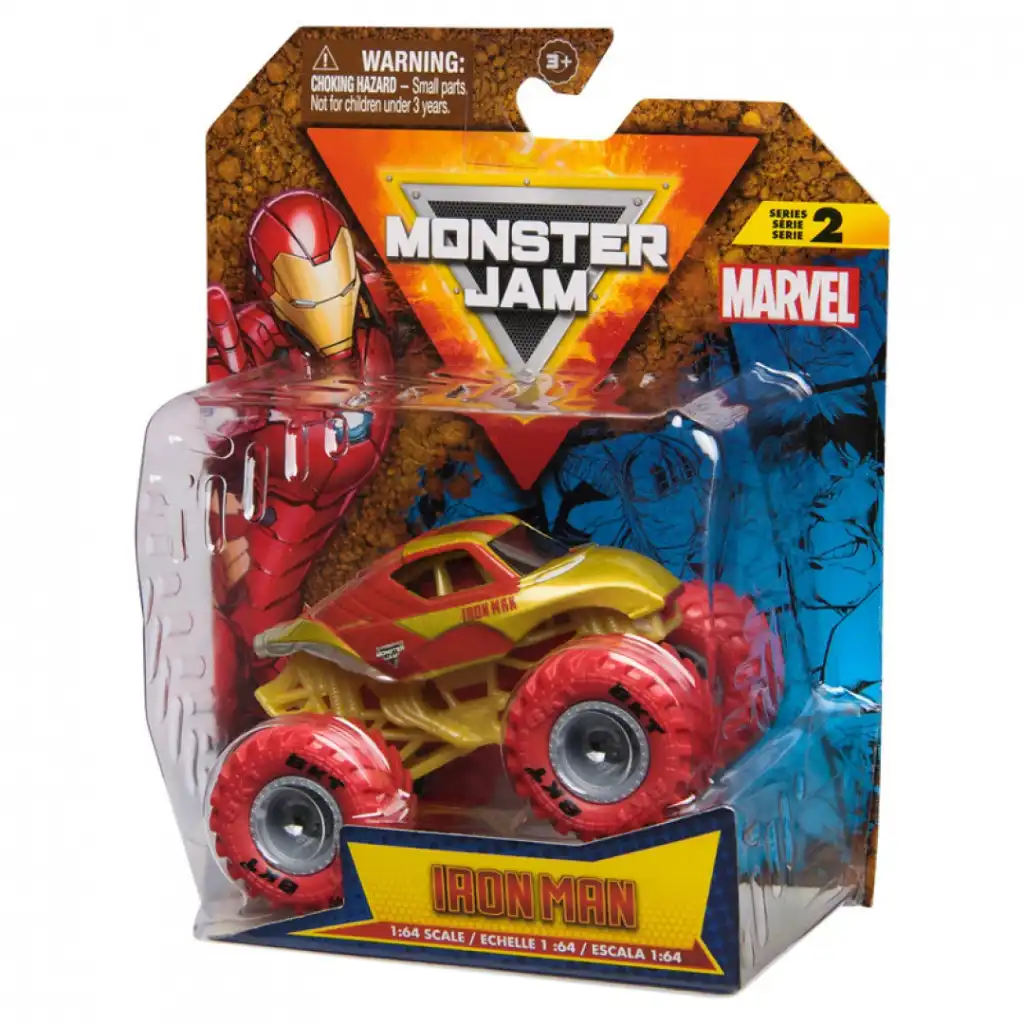 Experimente ação infinita com o Iron Man na arena Monster Jam.