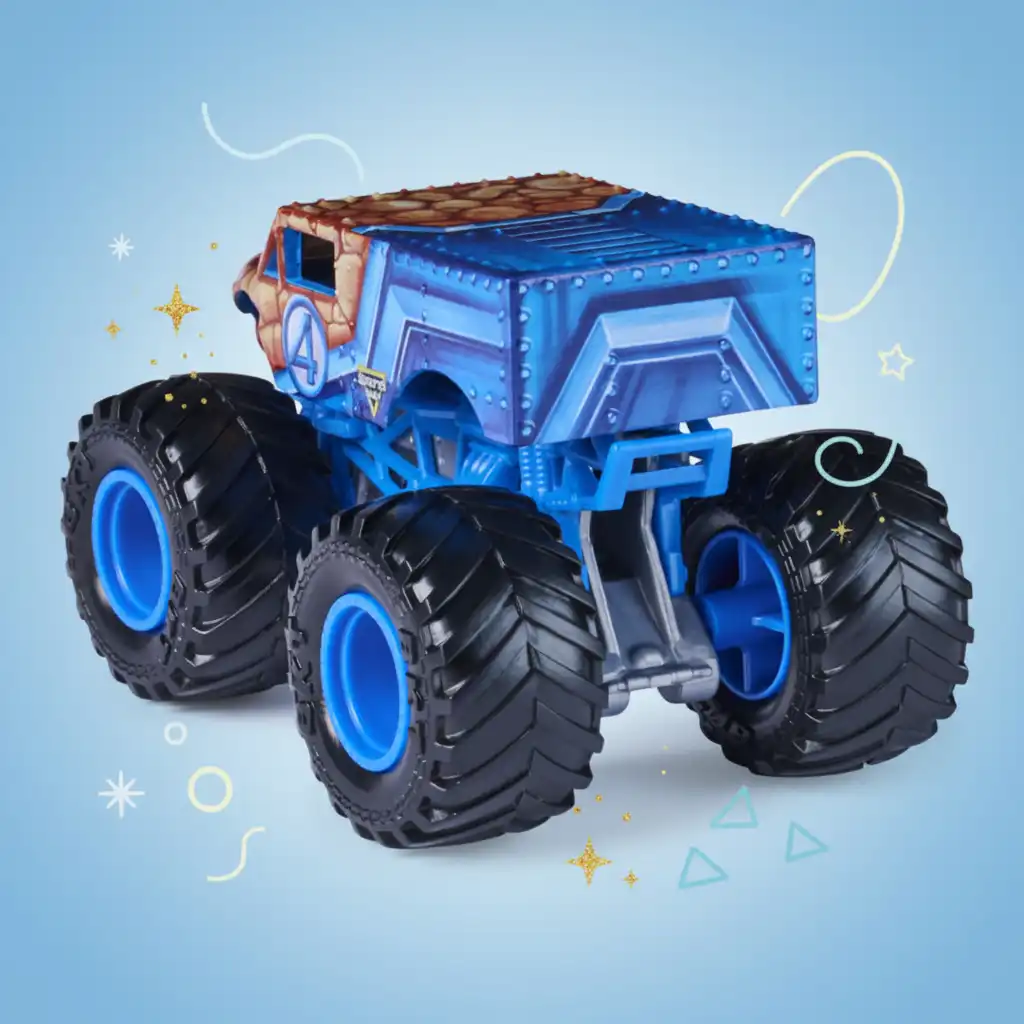 Edição colecionador exclusiva para fãs da Marvel e Monster Jam.