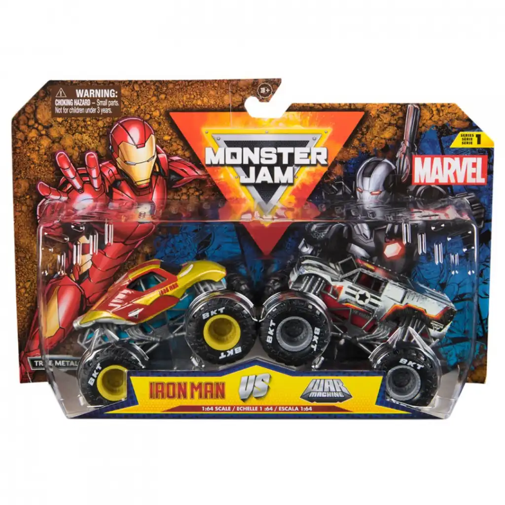 Acabamento metálico preciso e detalhes autênticos dos caminhões Marvel.