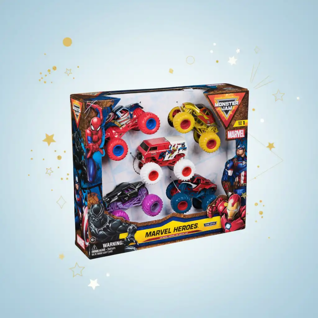 Incentive a imaginação infantil brincando com super-heróis em ação.