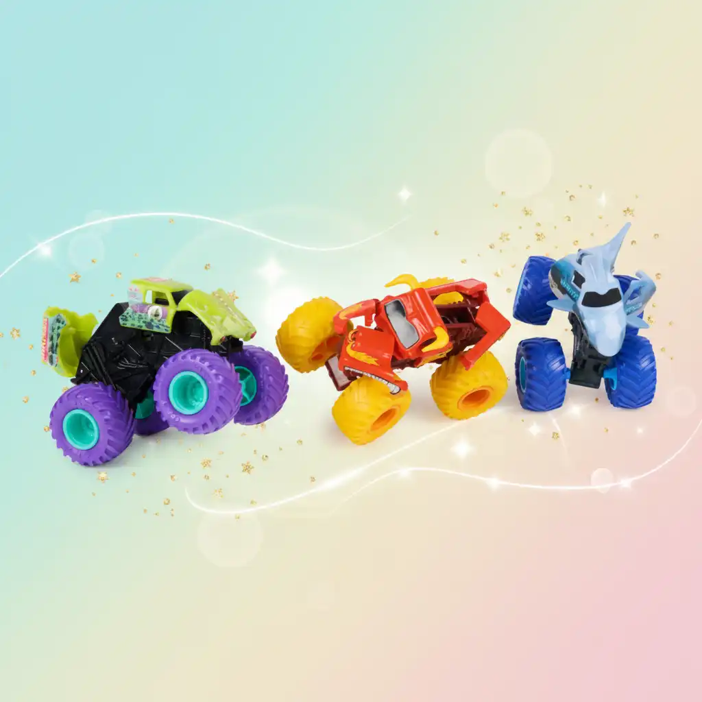 Construa sua coleção de máquinas lendárias Monster Jam.
