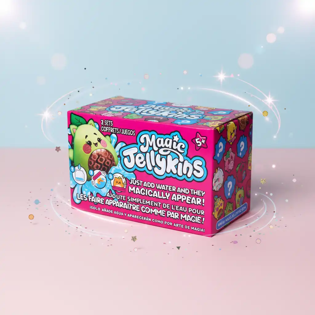 Peluches detalhados que desenham sorrisos no rosto.