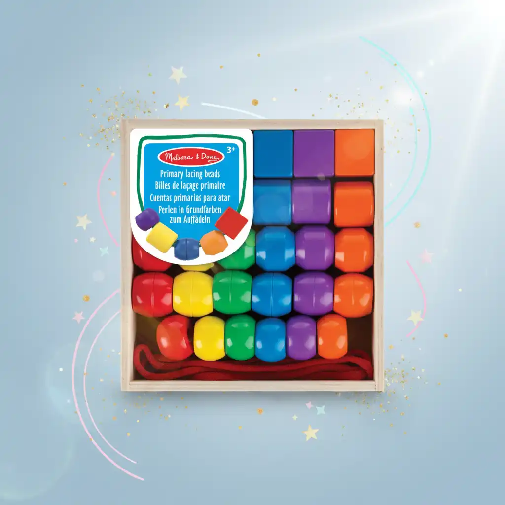 Descubra um mundo de cores e formas com cada conta enfiada.