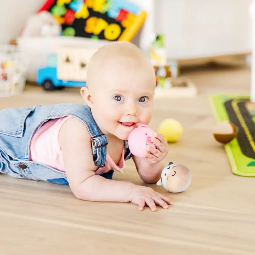 Estimule o movimento e Motor com os animais Rollables divertidos.