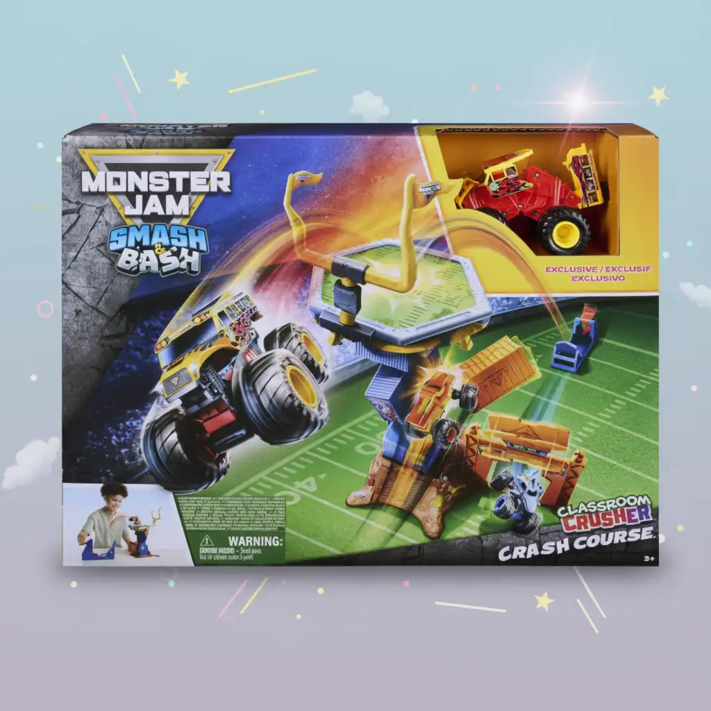 Acabamento preciso do caminhão Smash & Bash para destruição infinita.