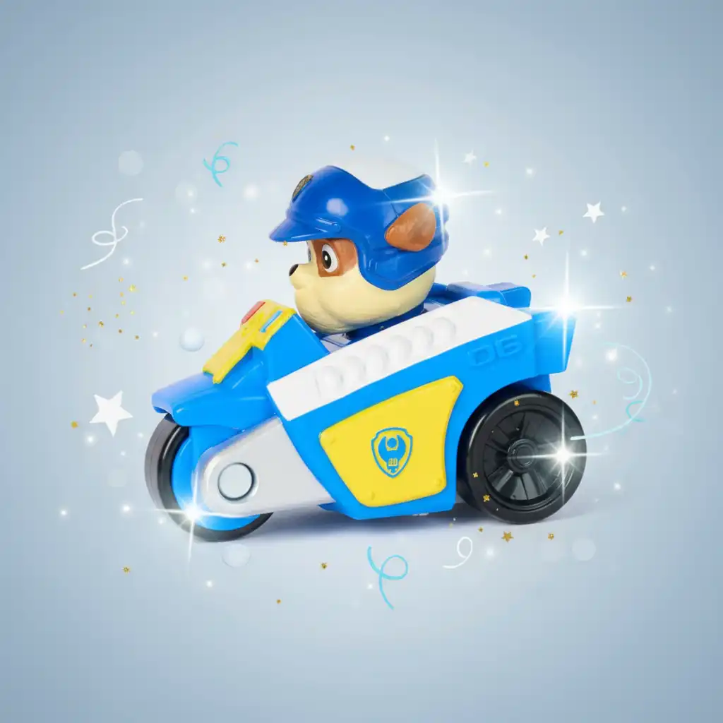 Tamanho compacto ideal para brincar em casa e em viagens.