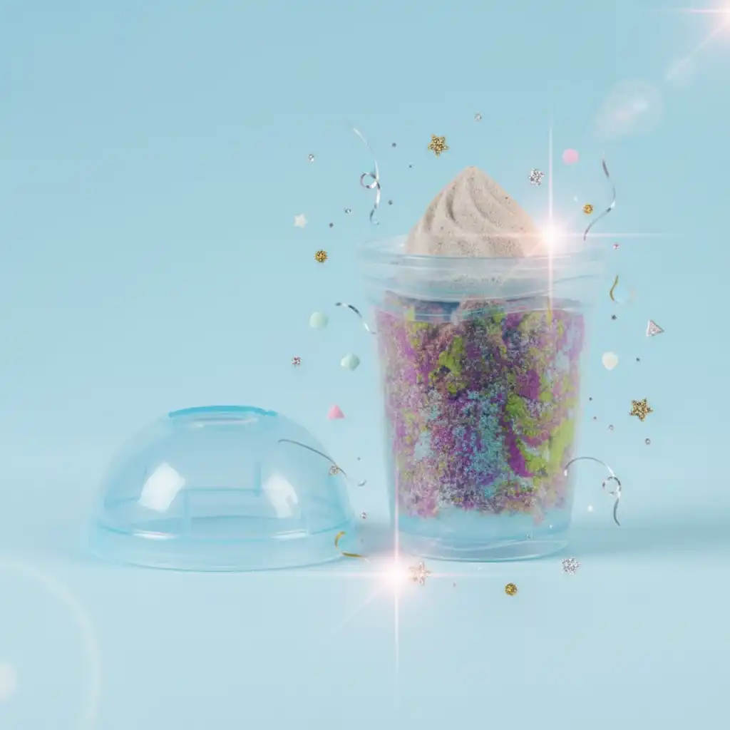 Deixe a imaginação soltar e misture os coquetéis de areia mais coloridos.