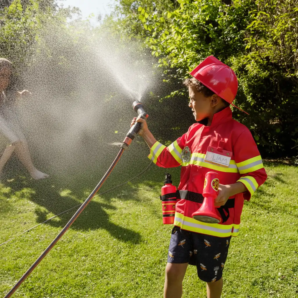 Acabamento e detalhes de alta qualidade para pequenos bombeiros de verdade