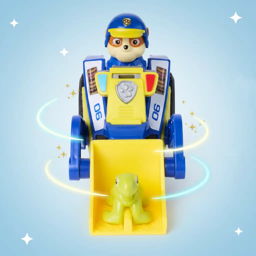 Descubra novas maneiras de brincar com a escavadora puxada.