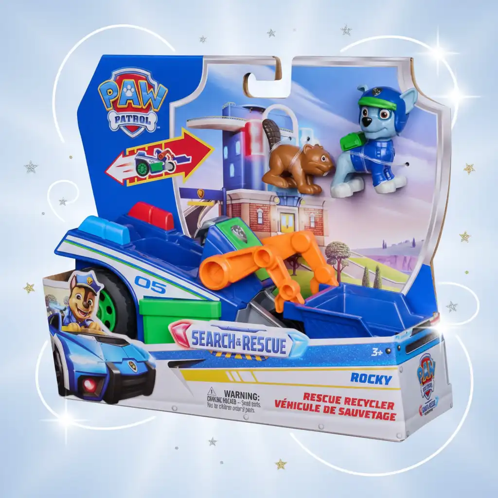 Viva aventuras infinitas em missões de resgate com Rocky e o Esquilo.