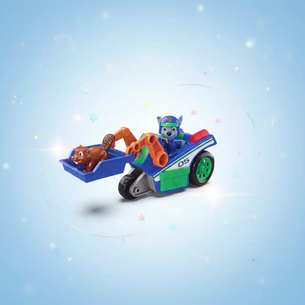 Acabamento de primeira linha e detalhes fiéis do veículo de resgate Rocky.