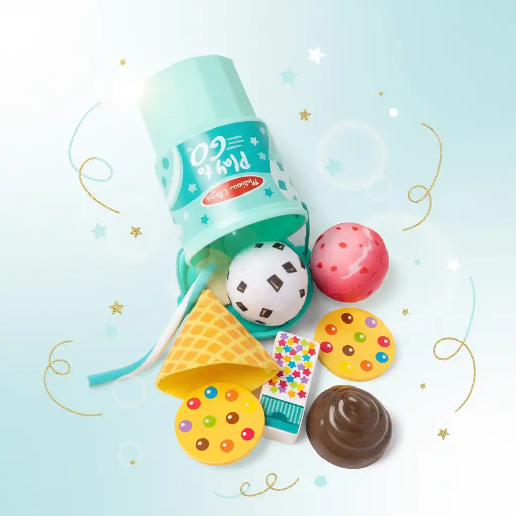 Descubra novas formas de brincar com a tampa interativa e o cartão de atividades.