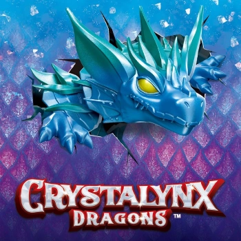 Logo oficial do CrystaLynx Dragons lagarto flexível de 30 cm