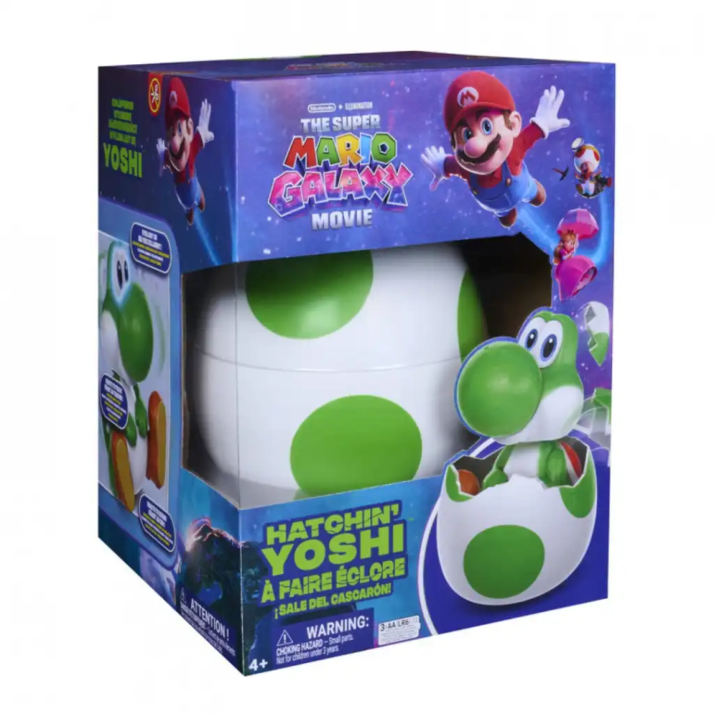 Viva o momento emocionante em que o Yoshi sai do ovo pela primeira vez.
