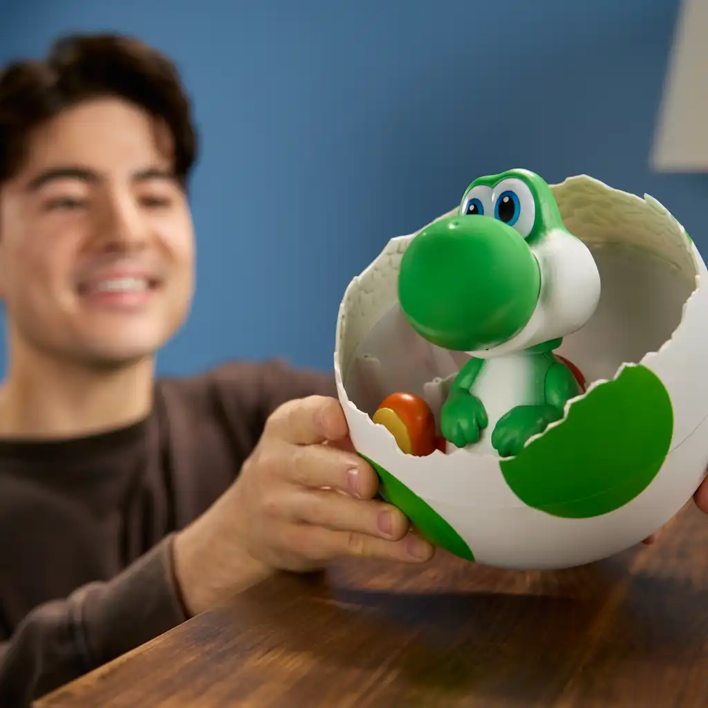 Descubra todas as maneiras de brincar e interagir com o Yoshi.