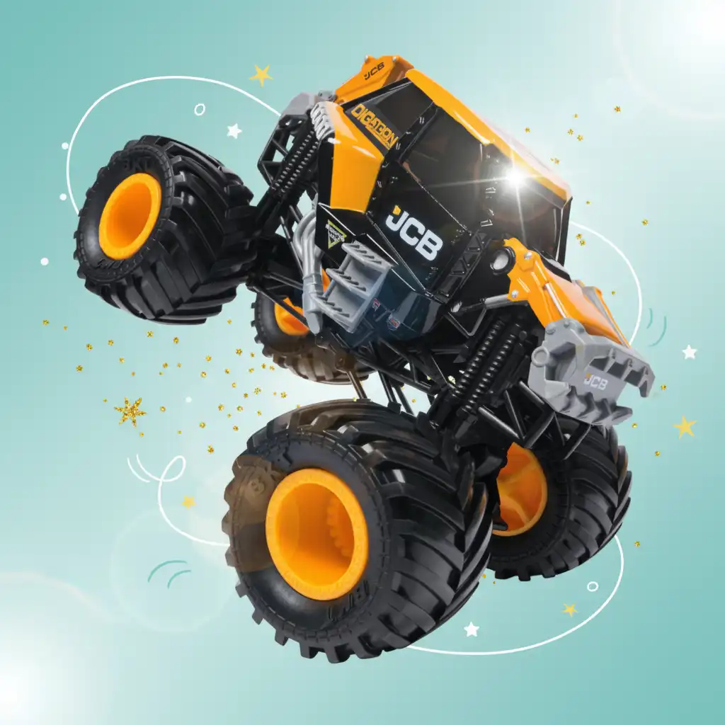 Detalhes autênticos diretamente da arena oficial Monster Jam.